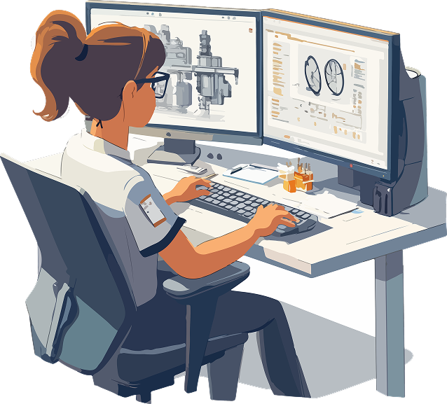 Video editing professional illustration