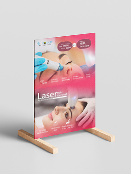 Laser Poster Standee