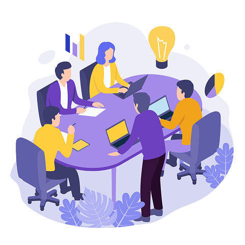 Bindzo team collaborating